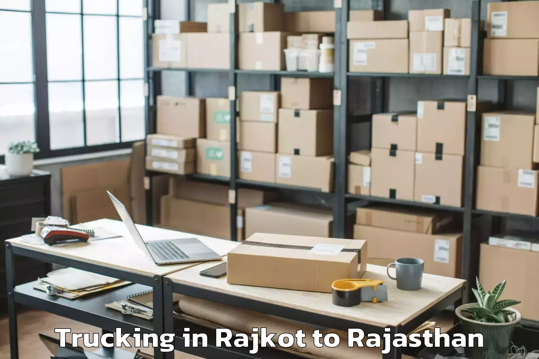 Hassle-Free Rajkot to Udaipur Trucking